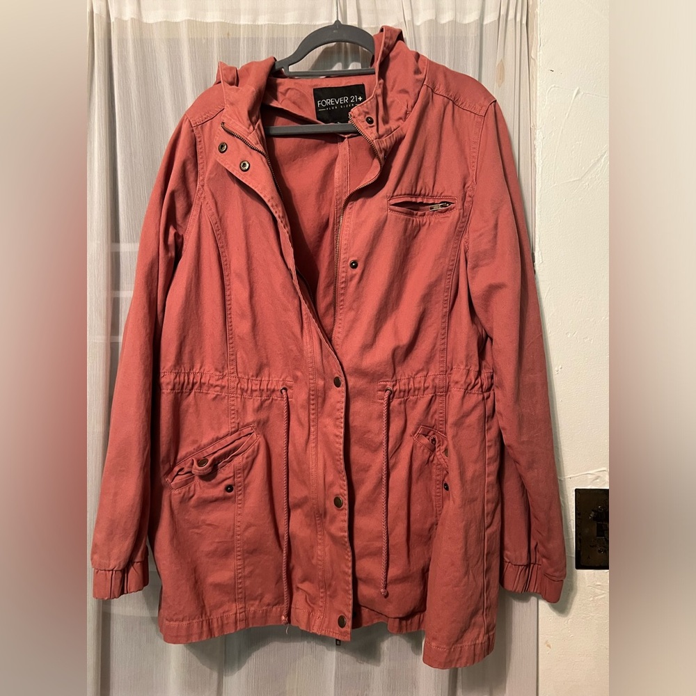 Forever 21 hooded jacket size 2X